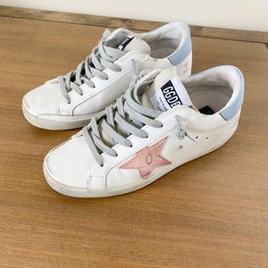 Golden Goose Superstar 37 Pink White & Blue